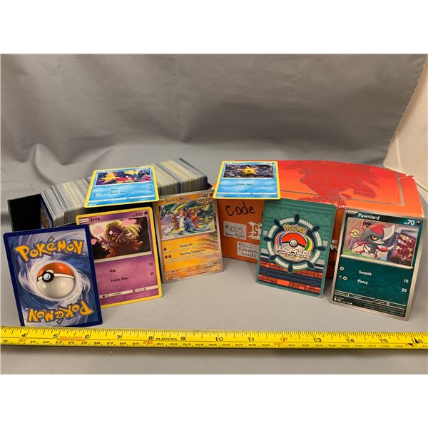 LARGE LOT OF 500 AUTHENTIC POKEMON CARDS MIXED LOT OF RARES, UNCOMMONS, ETC.