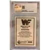 Image 3 : HULK HOGAN WWF #396 CSG 8 NM/MINT GRADED WRESTLING SUPERSTAR STICKER CARD