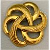 Image 4 : VINTAGE RARE MONET MARKED GOLD TONE CELTIC KNOT BROOK + FLAME TEXTURED EARRINGS SET