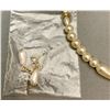 Image 2 : VINTAGE 16” FAUX PEARL NECKLACE + EARRING SET