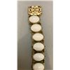 Image 5 : VINTAGE MILK GLASS + FILIGREE BRACELET RARE