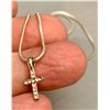 Image 2 : NEW 16” CROSS PENDANT + NECKLACE CZ