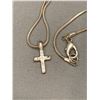 Image 3 : NEW 16” CROSS PENDANT + NECKLACE CZ
