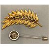 Image 3 : (2)AAI ACCESS INC LEAF PIN + MARKED DURI SILVERSTONE STICK PIN BOTH VINTAGE