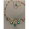 Image 2 : VINTAGE TRI-COLOURED RHINESTONE TIARA NECKLACE - SIMILAR QUALITY TO SHERMAN