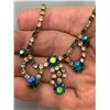 Image 4 : VINTAGE TRI-COLOURED RHINESTONE TIARA NECKLACE - SIMILAR QUALITY TO SHERMAN