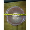 Image 5 : Pink / Peach Glass platter 16" x 14" and matching bowl 13" x 12" diameter