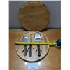 Image 3 : Cheese Board, Serving Platter, and misc. Kitchen Utensils