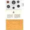 Image 1 : 5 sets 1970 Canadian Uncirculated 6 coin sets in original mint envelopes with information card