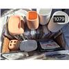 Image 1 : Large Box of Kids Misc CD’s (app 40) set of bathroom accessories Peach and White