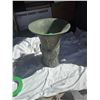 Image 4 : 3 Floor Vases – 2 heavy 1 light.  Plaster of Paris, Clay and Rattan. For Dried Arrangements
