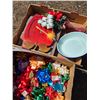 Image 3 : Box of Bows, Box of Misc Items- including Microwave Browning Grill in Box