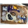 Image 5 : Mixed Lot – Oversize Glasses, Condiment plate, small Jar with pebbles, Creamer