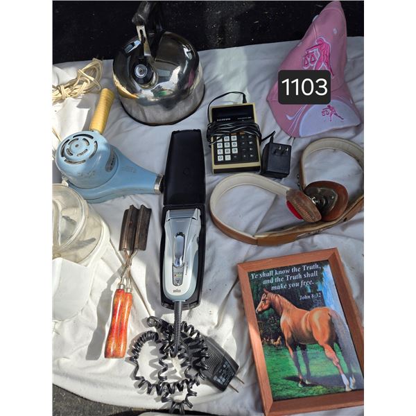 All Vintage Items – Whistling Kettle, Working Calculator, Working Blow Dryer, Working small