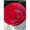 Image 2 : 7 Red Charger Plates – Heavy. Cake Carrier