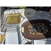 Image 2 : Box of Platters – Yellow is Melmac, Cooling Racks, Small Lasagna Pans, Grindley Cream Petal