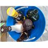 Image 3 : Vintage Bowls, Small Garbage Can, Vintage Booze Bottles