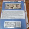 Image 2 : Binder Page Lot With over 300 Stamps, a Joke/funny, One "Million Dollar Bill" With A celebrity Face,
