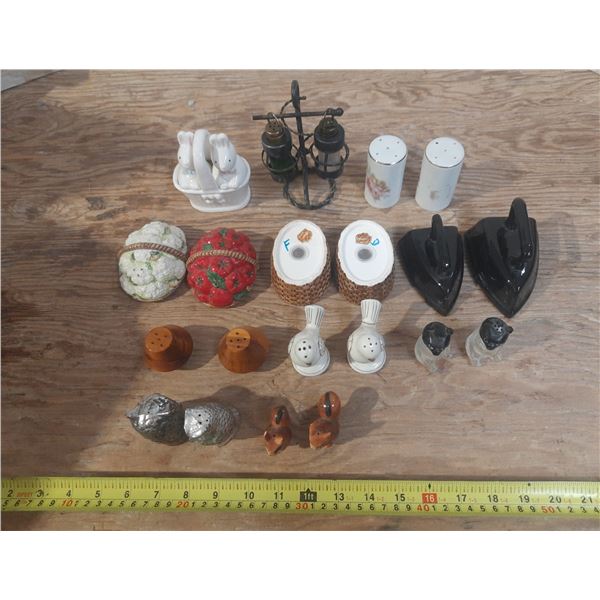 (10) Pairs of Salt and Pepper Shakers.