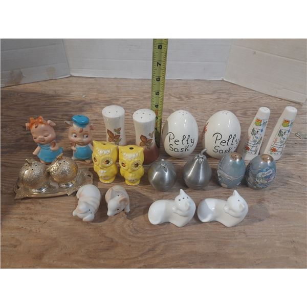 (10) Pairs of Salt and Pepper Shakers.