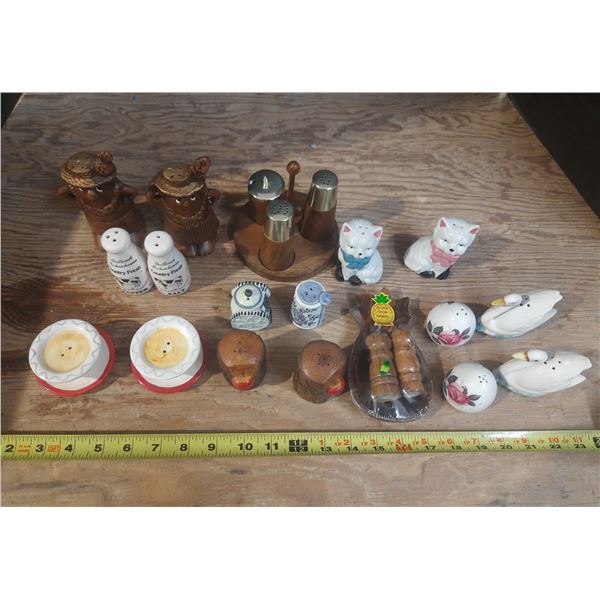 (10) Pairs of Salt and Pepper Shakers.