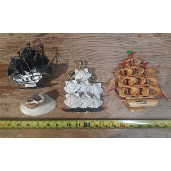(3) Ships- Shells.