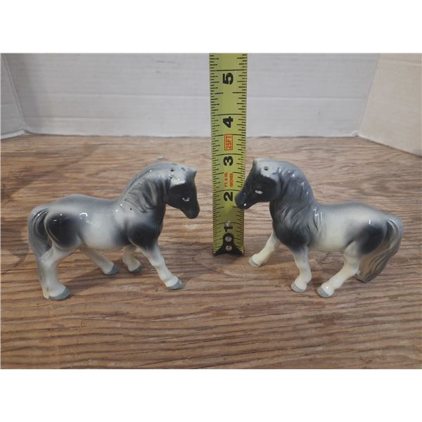 Pair of Horses Salt and Pepper.