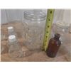 Image 2 : (2) Kraft Bear Jars Small and Large Milk Bottles Hills, Plus Other's 2 Clear Insulator.