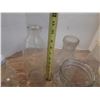 Image 4 : (2) Kraft Bear Jars Small and Large Milk Bottles Hills, Plus Other's 2 Clear Insulator.
