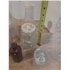 Image 5 : (2) Kraft Bear Jars Small and Large Milk Bottles Hills, Plus Other's 2 Clear Insulator.