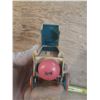 Image 2 : Vintage 1950's Hasitin Litho wind up red mother pushing a carriage. (Working) Rare.