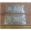 Image 2 : (2) BC License Plates.