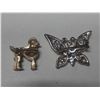 Image 2 : Butterfly and poodle brooch