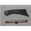 Image 1 : 2 bar brooches