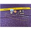 Image 1 : Asst, pins, brooches, chain