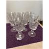Image 1 : 8- 6" crystal water glasses