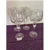 Image 1 : 4- 7.5" Crystal wine glasses