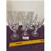Image 1 : 6- 6.5" crystal stemware glasses