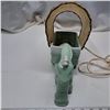 Image 3 : donkey carriage lamp with bark shade