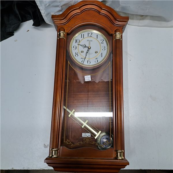 wooden wall clock- 28" by 12"