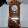 Image 1 : wooden wall clock- 28" by 12"