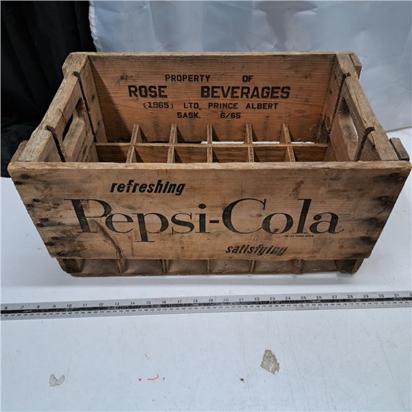 Vintage pepsi cola crate