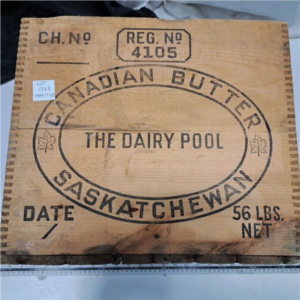 the dairy pool wood crate