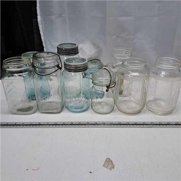 Various named jars, nabob, crown