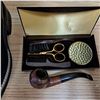 Image 2 : Used pipe from ireland, grooming kit and cowboy boots (size 7 mens?, measure 11.5" heel to toe)