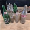 Image 3 : Various soda glass bottles, pepsi, coke and 7up and 2 damaged licence plates