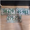 Image 1 : 3 licence plates-sask