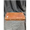 Image 1 : Moorcroft cabinet 2 drawer Cabinet  stamp in side no key 16.5"x7"x3.5" Tall