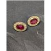 Image 4 : (2) Pair of earrings + Brooch