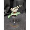 Image 2 : (2) 1980s Franklin Mint Crystal Bell birds (One damaged but pieces all there) w/24 KT gold rim
